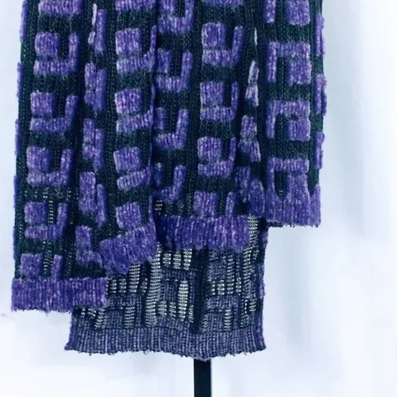 Anna Sui Dress Asymmetric Hem Textured Knit Dress Main Line Size 0 - Picture 5 of 14